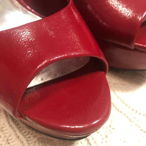 City Streets, red, open toe, heels, 8.5 womens - Picture 6 of 8